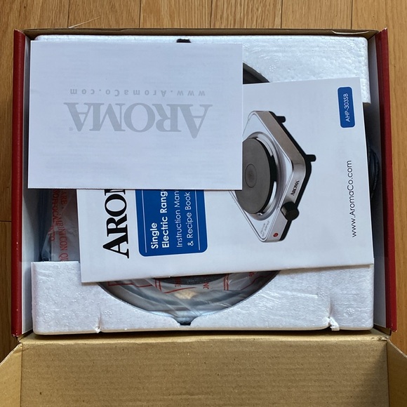 Aroma electric range. Cast-iron heating element. Nonstick heating surface. NIB - Picture 2 of 3